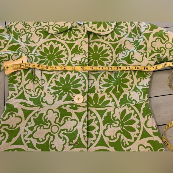 LILLY PULITZER | EUC Stowaway Green Kiera
Coat Jacquard SZ 2 Mid Century Modern - Picture 10 of 14